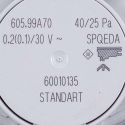 Pressure relay (pressostat) Huba Control 40/25 Pa for gas boiler 20118741