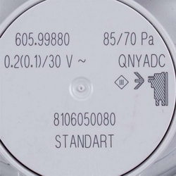 Pressure relay (pressostat) Huba Control 85/70 Pa for gas boiler Demrad D003200032