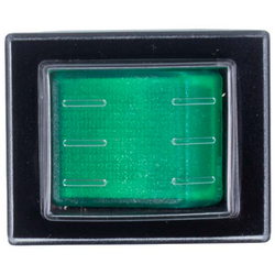 Vimikach SX82 16A-250V/20A-125V bipolar with backlight (universal) green