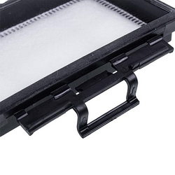 Exhaust filter (foam rubber) with chute for Zanussi vacuum cleaner 4055447314 130x95x17mm