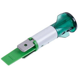 Indicator light for stove Smeg 824610596 green 250V D=12mm L=52mm