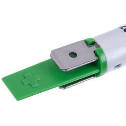 Indicator light for stove Smeg 824610596 green 250V D=12mm L=52mm