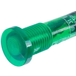 Oven indicator light (universal) green 250V D=10/13.5mm 120°C