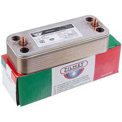 Plate heat exchanger (16 plates) Zilmet for gas boiler Biasi M290 BI1001102