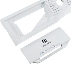 Control panel and dispenser cover for Electrolux washing machine 140197366010