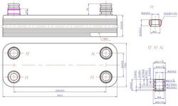Heat exchanger plates (20 plates) for gas boiler Vaillant 065153