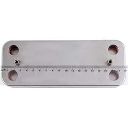 Plate heat exchanger (12 plates) for gas boiler Ariston/Chaffoteaux 65104333