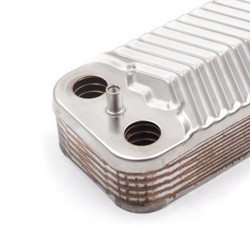 Plate heat exchanger (12 plates) for gas boiler Tiberis Cube 24 F30631400300401