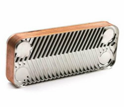 Heat exchanger of plates (??? plates) for gas boiler Italtherm Smart 25 kW 401120017