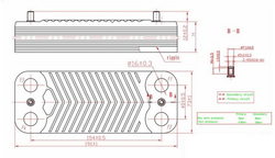 Heat exchanger plates (20 plates) for gas boiler Viessmann 35 kW 7828746