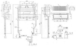 Heat exchanger for geyser Selena SE3 33.4605