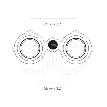 Hawke Frontier ED 8x42 Binoculars (Grey)