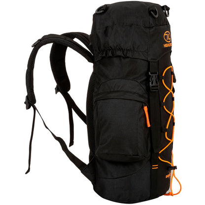 Highlander Rambler 25 Black/Orange Travel Backpack