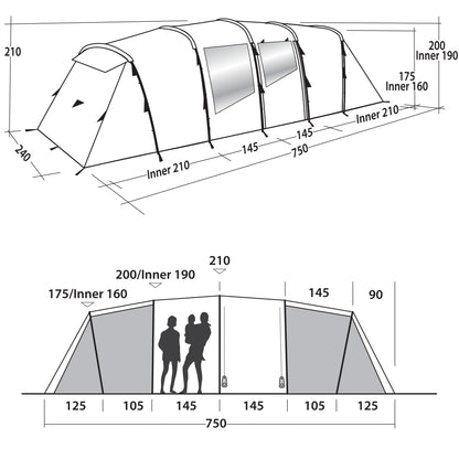 Easy Camp Huntsville Twin 800 Red (120344)