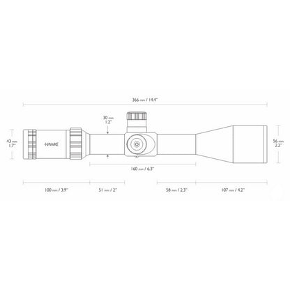 Hawke Sidewinder 4-16x50 SF (SR PRO IR) optical sight