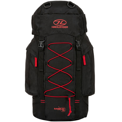 Highlander Rambler 33 Black/Red Travel Backpack