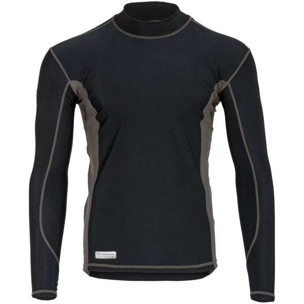 Highlander Pro Comp Mens Long Sleeve Thermal T-Shirt Black/Grey XL