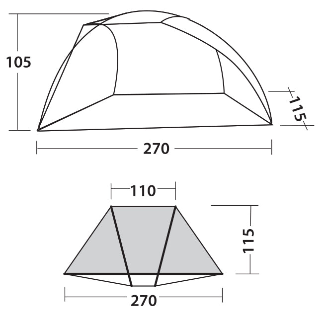 Beach tent Easy Camp Beach 50 Ocean Blue (120297)