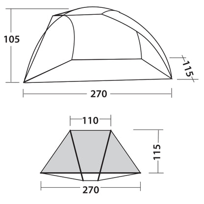 Beach tent Easy Camp Beach 50 Ocean Blue (120297)