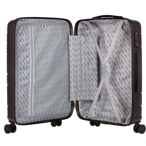 Suitcase TravelZ Big Bars (S) Black