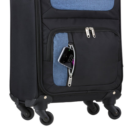 Suitcase TravelZ Triple Pocket 57 (S) Black