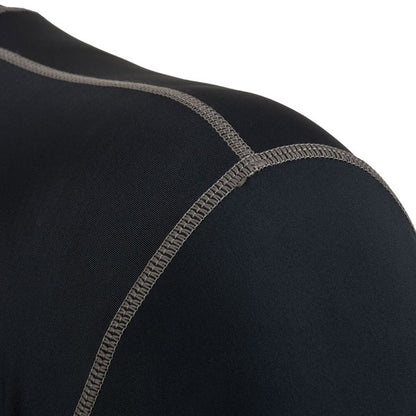 Highlander Pro Comp Mens Long Sleeve Thermal T-Shirt Black/Grey L