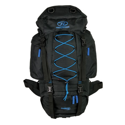 Highlander Rambler 66 Black/Teal Travel Backpack