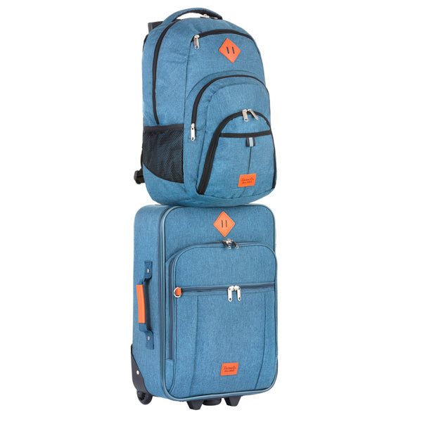 Suitcase TravelZ Hipster (S) Jeans Blue
