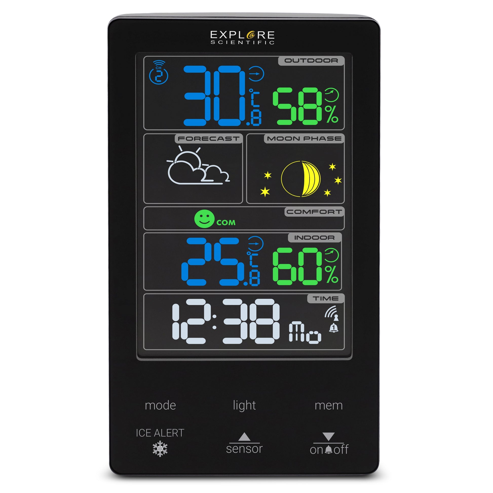 Метеостанция Explore Scientific Classic Color (Black) (WSC4009CM3000)