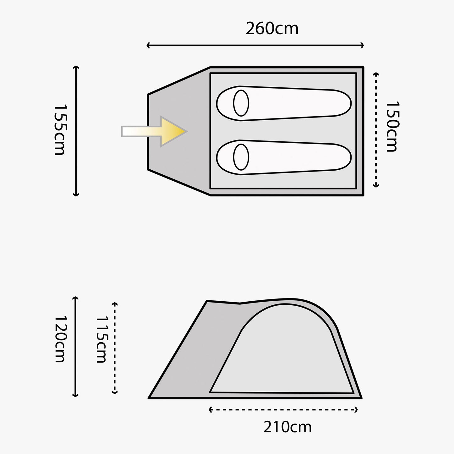 Highlander Juniper 2 Deep Blue Tent