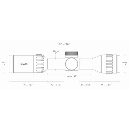 Hawke Airmax 2-7x32 AO (AMX) optical sight