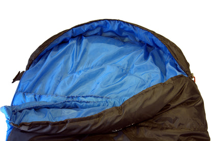 Sleeping bag High Peak TR 300/0°C Anthra/Blue Right (23063)