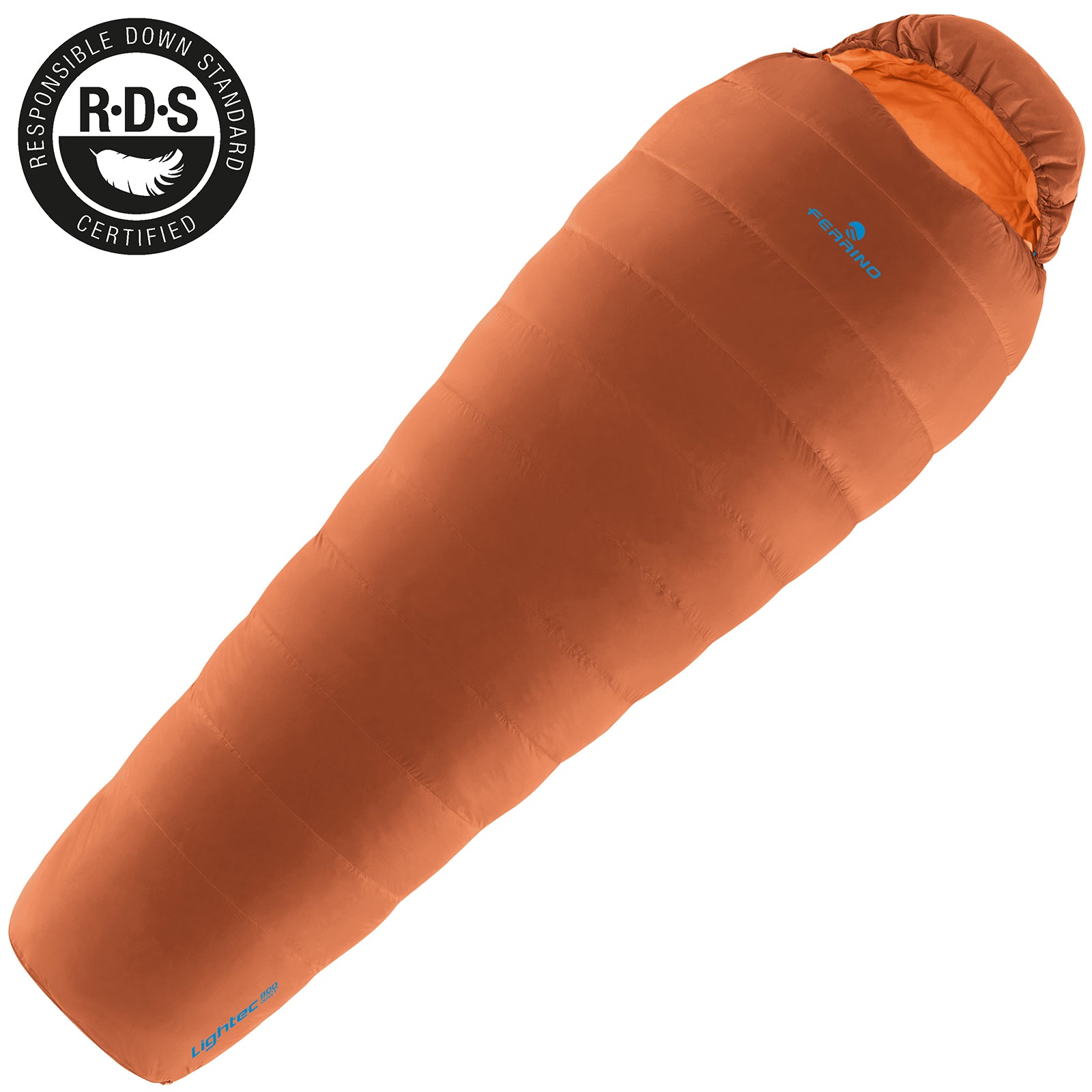 Спальний мішок Ferrino Lightec 500 Duvet/+7°C Russet Left (86699IAA)