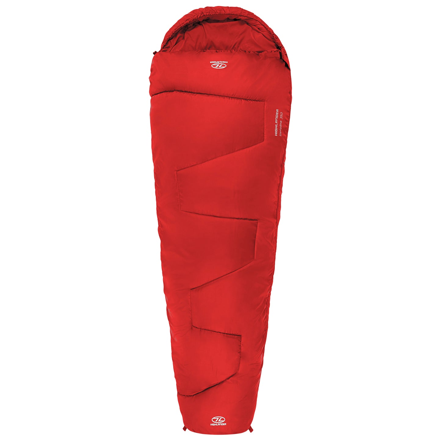 Sleeping bag Highlander Sleepline 350 Mummy/+3°C Red (Left)