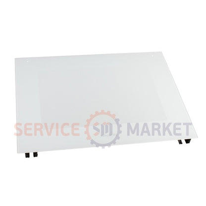 External door glass (with fastening) for oven 595x455mm Gorenje