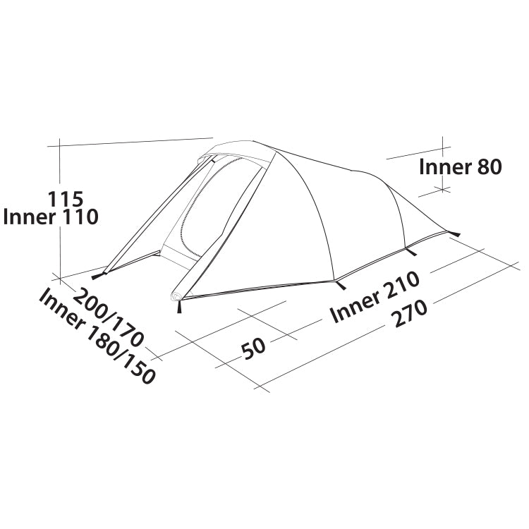 Tent Easy Camp Energy 300 Gold Red (120352)