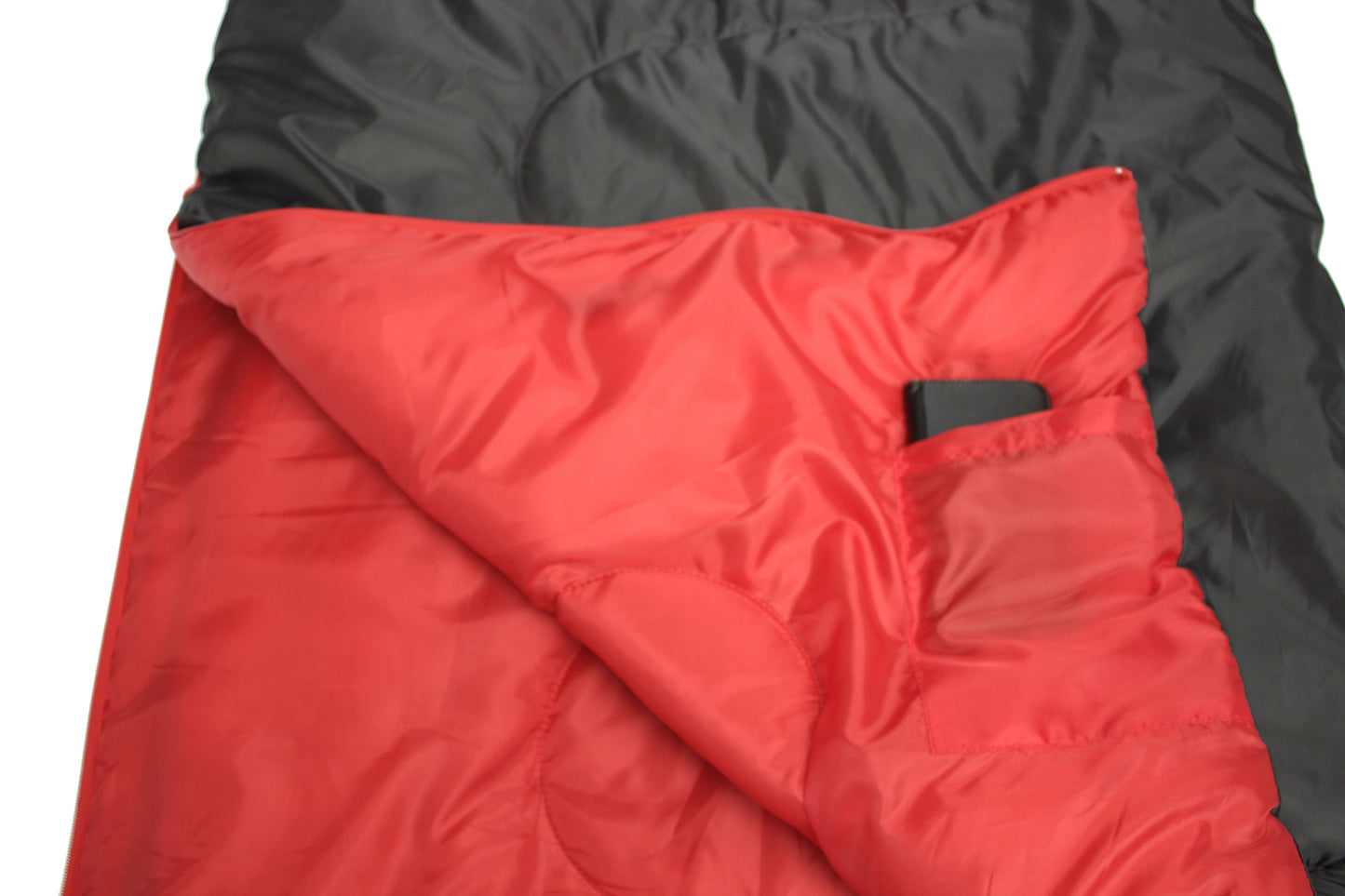 Sleeping bag High Peak Ranger/+7°C Anthra/Red Left (20038)