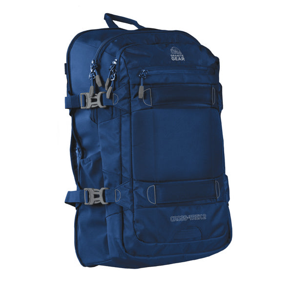 Granite Gear Cross Trek 2 Wheeled Backpack W/Pack 74 Midnight Blue/Flint (2224-5019)