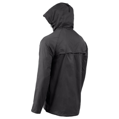 Men's Windbreaker Highlander Stow &amp; Go Pack Away Rain Jacket 6000 mm Black XL (JAC077-BK-XL)