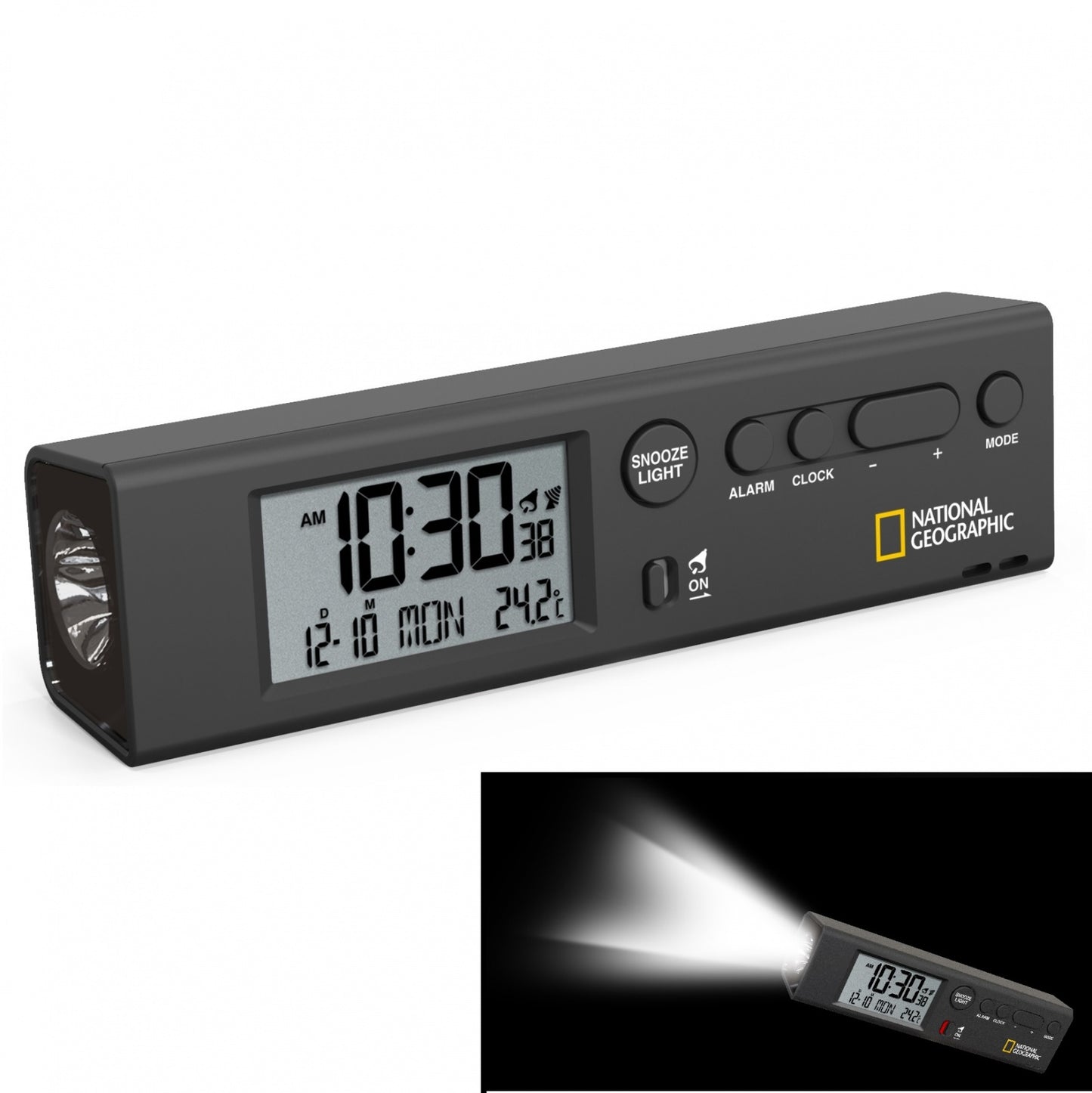 Часы National Geographic Thermometer Flashlight Black (Special Offer)