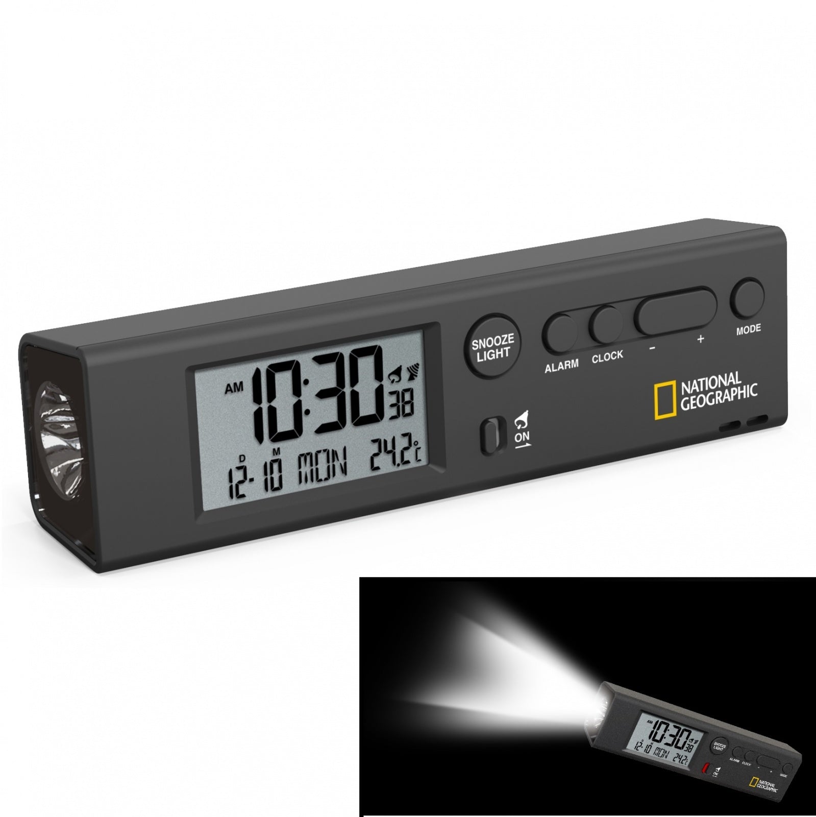 Часы National Geographic Thermometer Flashlight Black (Special Offer)
