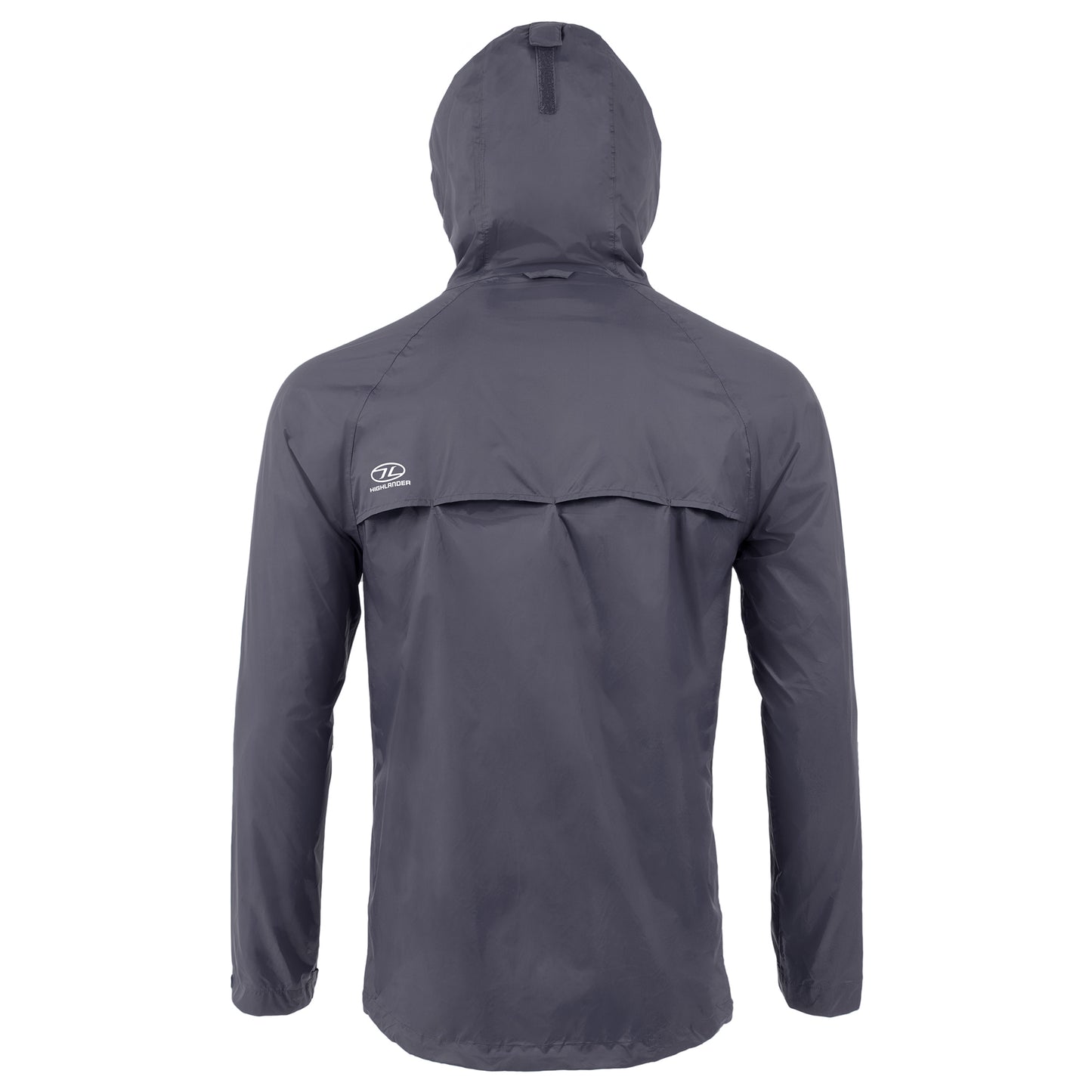 Men's Windbreaker Highlander Stow &amp; Go Pack Away Rain Jacket 6000 mm Charcoal XXL (JAC077-CH-XXL)