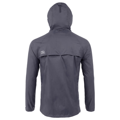 Men's Windbreaker Highlander Stow &amp; Go Pack Away Rain Jacket 6000 mm Charcoal XXL (JAC077-CH-XXL)