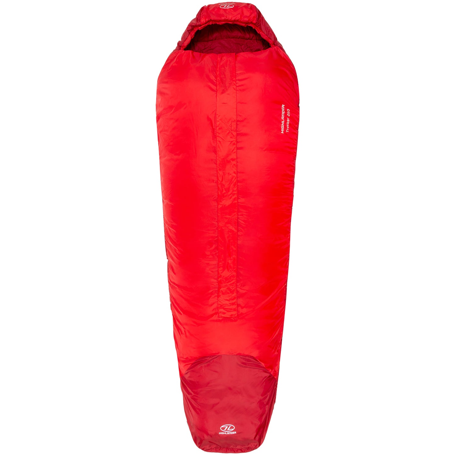 Sleeping bag Highlander Trekker 250 Mummy/+5°C Red