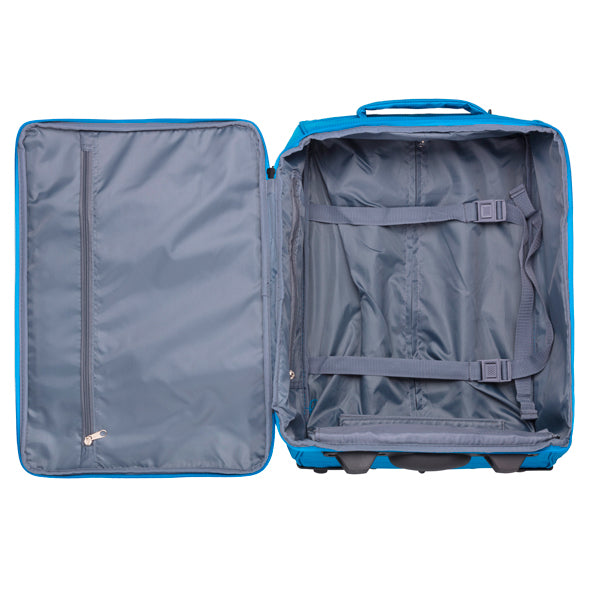 TravelZ Foldable 34 Blue Wheeled Travel Bag