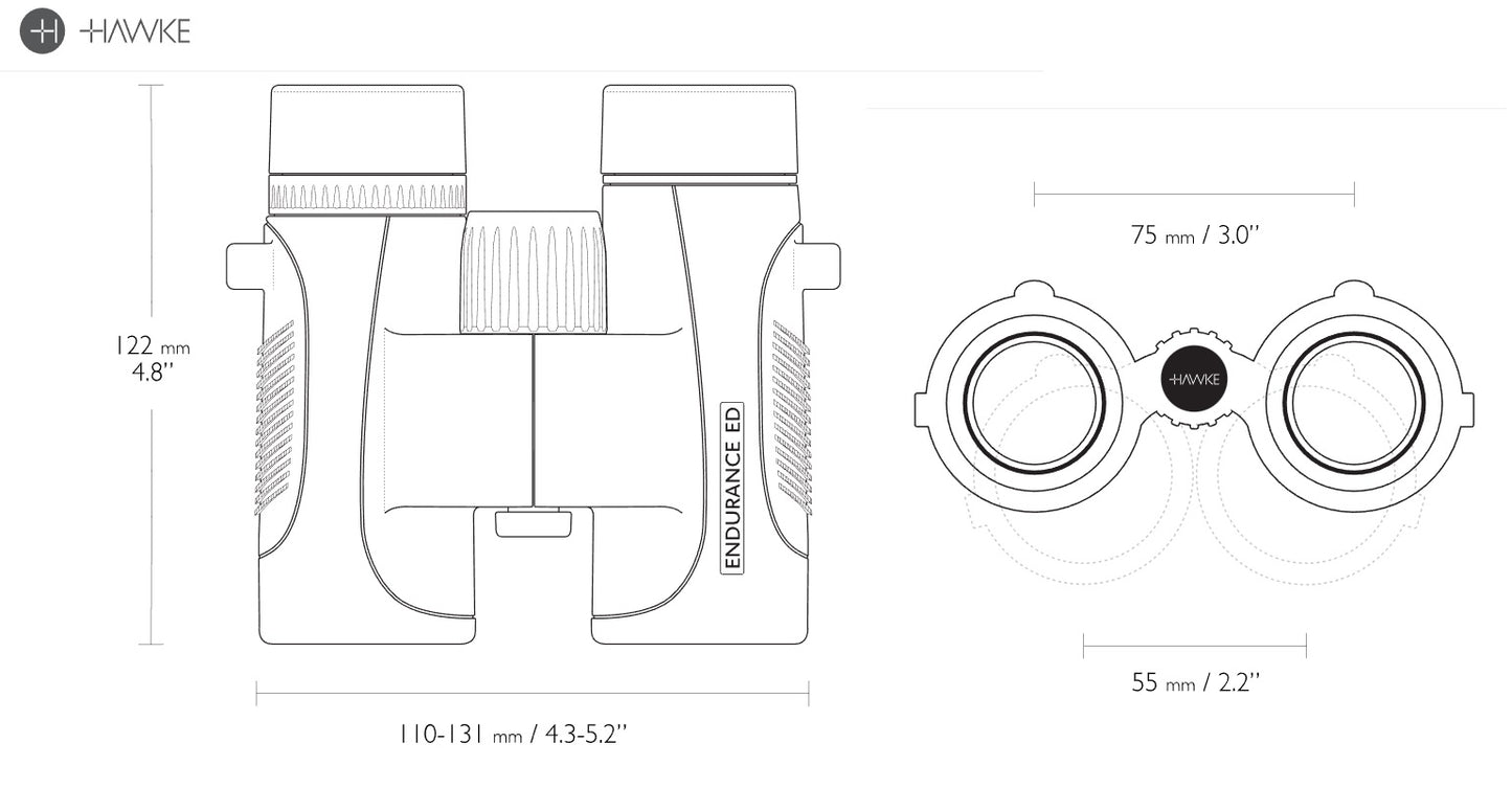 Binoculars Hawke Endurance ED Marine 7x32 Blue (36500)