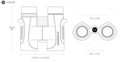Binoculars Hawke Endurance ED Marine 7x32 Blue (36500)
