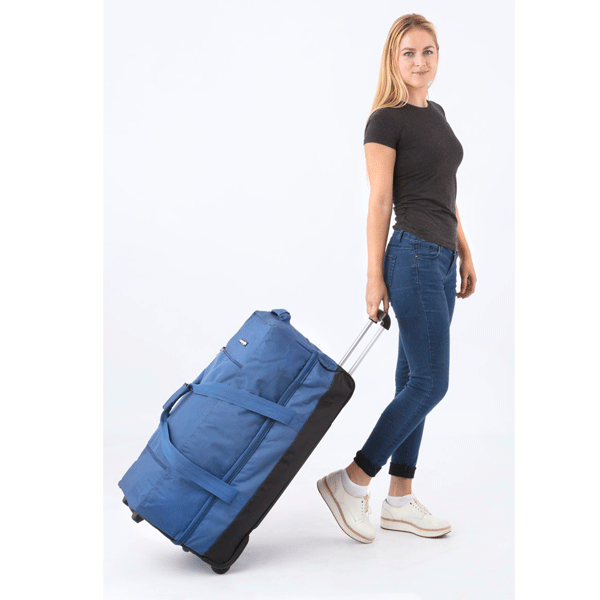 Travel bag on wheels CarryOn Daily 77 Blue