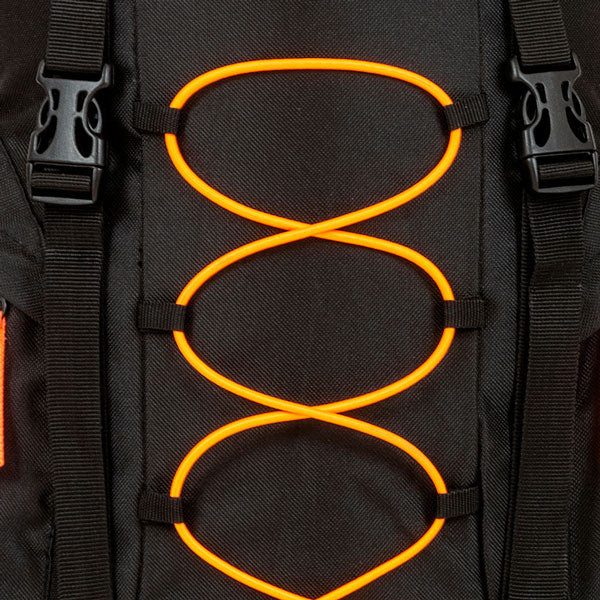 Highlander Rambler 25 Black/Orange Travel Backpack