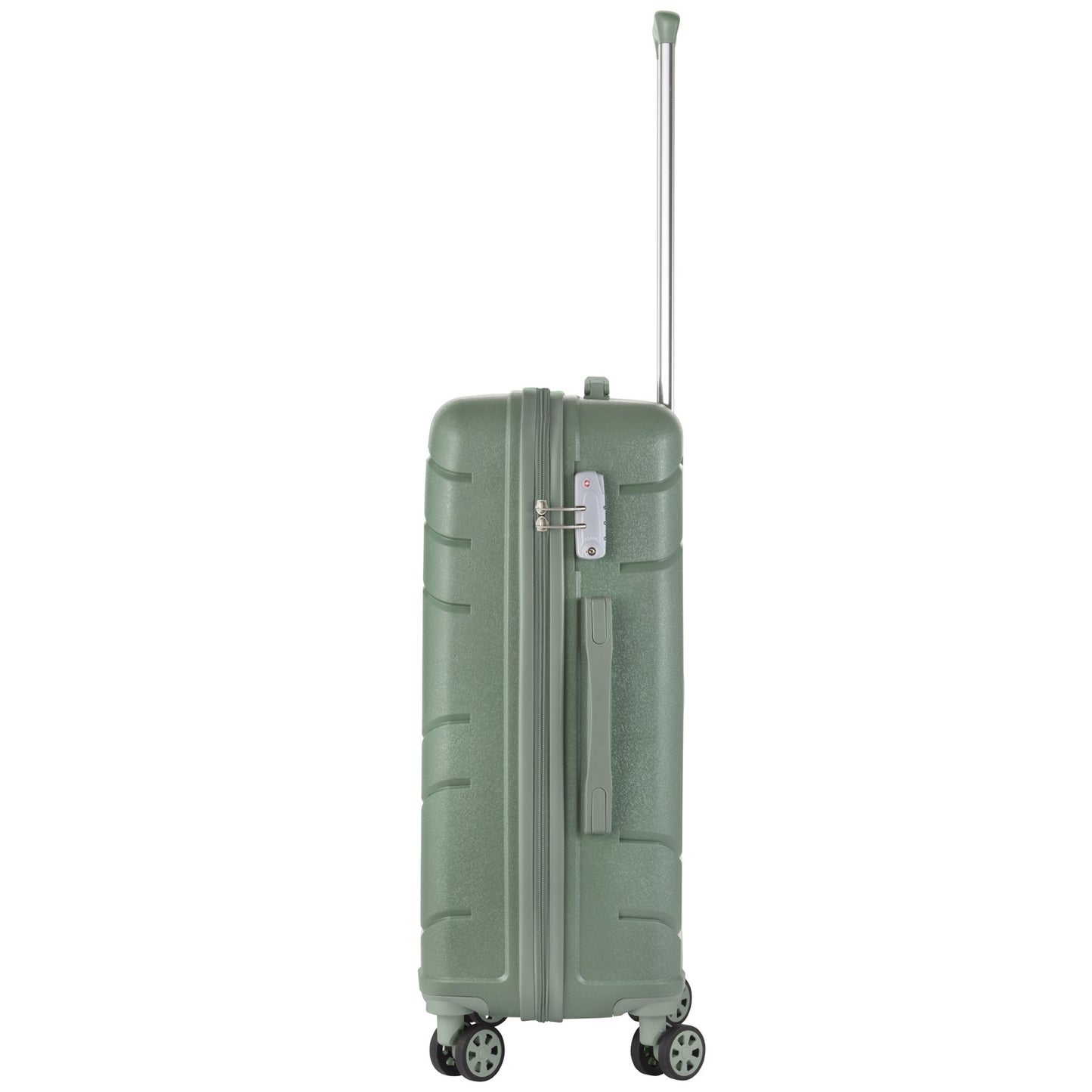Suitcase TravelZ Big Bars (M) Olive Green